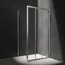 душова кабіна Omnires Bronx 80x80см безпечне скло, хром (BR8080CRTR)