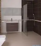 душова кабіна Omnires Marina Walk In 100x200 безпечне скло, хром (DNR10XCRTR)