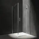 душова кабіна Omnires Manhattan 110x90см безпечне скло, хром (MH1190CRTR)