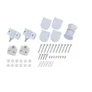 Душевая дверь в нишу Qtap Pisces WHI209-1.CP5 90-100x185 см, стекло Pattern 5 мм (PISWHI2091CP5)