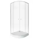 Набор Qtap душевая кабина Presto New CRM1099AC5 Clear 2020х900х900 мм + поддон Robin 309912C 90x90x12 см с сифоном (PRENEWCRM1099AC5SET)