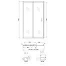 Qtap Taurus Душевая дверь в нишу, хром (TAUCRM2091C6)