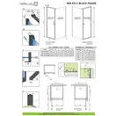 Душові двері NES Black KDJ I 90 Frame ліві, RADAWAY (10022090-54-56L)