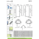 Комплект бокових стінок NES PTJ 80 Z x 80 S, RADAWAY (10052500-01-01)
