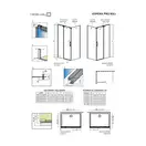 Radaway Espera Pro KDJ 440 Душевая стенка, хром (10092100-01-01L)