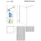 Душова стінка Essenza Pro White Walk-in 130, RADAWAY (10103130-04-01)
