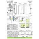 Душові двері Idea Black KDS 140 L RADAWAY (10115140-54-01L)