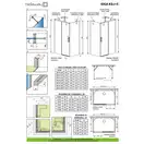 Radaway Idea S2 Боковая стенка, хром/прозрачное (10117090-01-01)