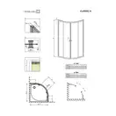 Душова кабіна напівкругла Classic A 90×90×185, (30000-04-02) RADAWAY