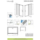Душові двері Espera DWJ Mirror 140 L RADAWAY (380114-71L)