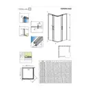 Душова кабіна (половина) Espera KDD 80 ліва, RADAWAY (380150-01L)