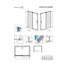 Душова стінка Espera DWJ Mirror 550 права, RADAWAY (380212-71R)
