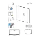 Radaway Espera DWD Душова стінка, хром/прозоре (380228-01)