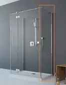 Radaway Essenza/Fuenta S1 Боковая стенка, хром/прозрачное (384049-01-01)
