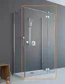 Душові двері Essenza New KDJ+S 100 праві, RADAWAY (385022-01-01R)