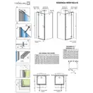 Душові двері Essenza New Black KDJ+S 100 праві, RADAWAY (385022-54-01R)