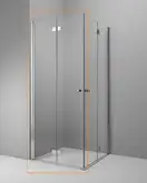 Душова кабіна (половина) Essenza New KDD-B 100 ліва, RADAWAY (385072-01-01L)