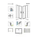 Radaway Idea DWJ 100 Дверь в нишу правая (387014-01-01R)