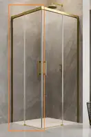Radaway Idea Gold KDD 90 L Душевая кабина, золото/прозрачное (387060-09-01L)