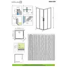 Radaway Idea Gold KDD 90 L Душевая кабина, золото/прозрачное (387060-09-01L)