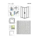 Radaway Idea Black KDD 90L Душова кабіна, чорна/прозора (387060-54-01L)