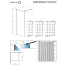 Душова стінка Modo New Black II 100 Factory, RADAWAY (389104-54-55)