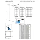 Душова стінка Modo New Black II 155 Factory RADAWAY (389155-54-55)