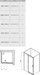 Душова кабіна прямокутна MSDPS-110-80 R Transparent, (0WPD4C00Z1) RAVAK