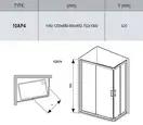 Ravak 10AP4 Душевая кабина 120x90, белый (0ZVG70100Z1)