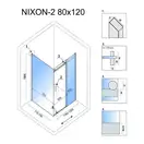 Душова Кабіна REA Nixon 80x120 P KPL-K5010-K5003 (KPL-5010-5003)