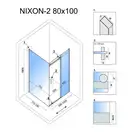 Душова Кабіна REA Nixon 80x100 L KPL-K5010-K5012 (KPL-5010-5012)