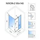 Душова Кабіна REA Nixon 90x140 P KPL-K5011-K5007 (KPL-5011-5007)