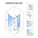 Душова Кабіна REA Nixon 90x150 L KPL-K5011-K5008 (KPL-5011-5008)