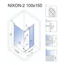 Душова Кабіна REA Nixon 100x150 L KPL-K5014-K5008 (KPL-5014-5008)