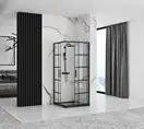 Душова Кабіна REA Concept Чорний 90x90 + Душовий Піддон Savoy Чорний KPL-K5478-K4803 (KPL-5478-4803)