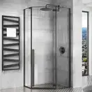 Душова Кабіна REA Чорний 90x90 + Душевий Піддон REA 90x90 KPL-5622-6522