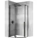 Душова Кабіна REA Чорний 80x80 + Душевий Піддон REA 80x80 KPL-6900-8544