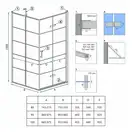 Душова Кабіна REA Molier Чорний 100x80 KPL-6963-8412