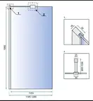 Душова Стінка REA Aero Хром 120 + EVO KPL-7550-08947