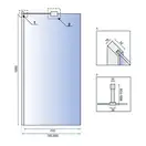 Душова Стінка REA Aero Хром 80 + EVO KPL-7552-08948