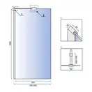Душова Стінка REA Aero Хром 90 + EVO KPL-7553-08949