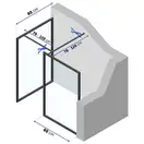 Душова Кабіна Rea Bler 80 + 80 KPL-7637-7637