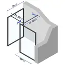 Душова Кабіна Rea Bler-1 80 + 120 KPL-7952-7957