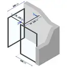 Душова Кабіна Rea Bler-1 100 + 100 KPL-7955-7955