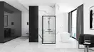 Душова Кабіна REA Space In Чорний 90x90 + Душовий Піддон Чорний Savoy KPL-8881-4803