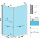 Душова Кабіна REA Space In Чорний 80x100 + Душовий Піддон Savoy Чорний KPL-8882-4087