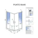 Душевая кабина REA PUNTO 90х90 (REA-K0867)