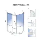 Душова Кабіна REA Marten 80x120см REA-K4001