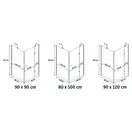Душевая кабина REA MADOX U 90X90 (REA-K4527)