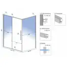 Душевая кабина REA SOLAR GOLD 90х120 (REA-K4902)